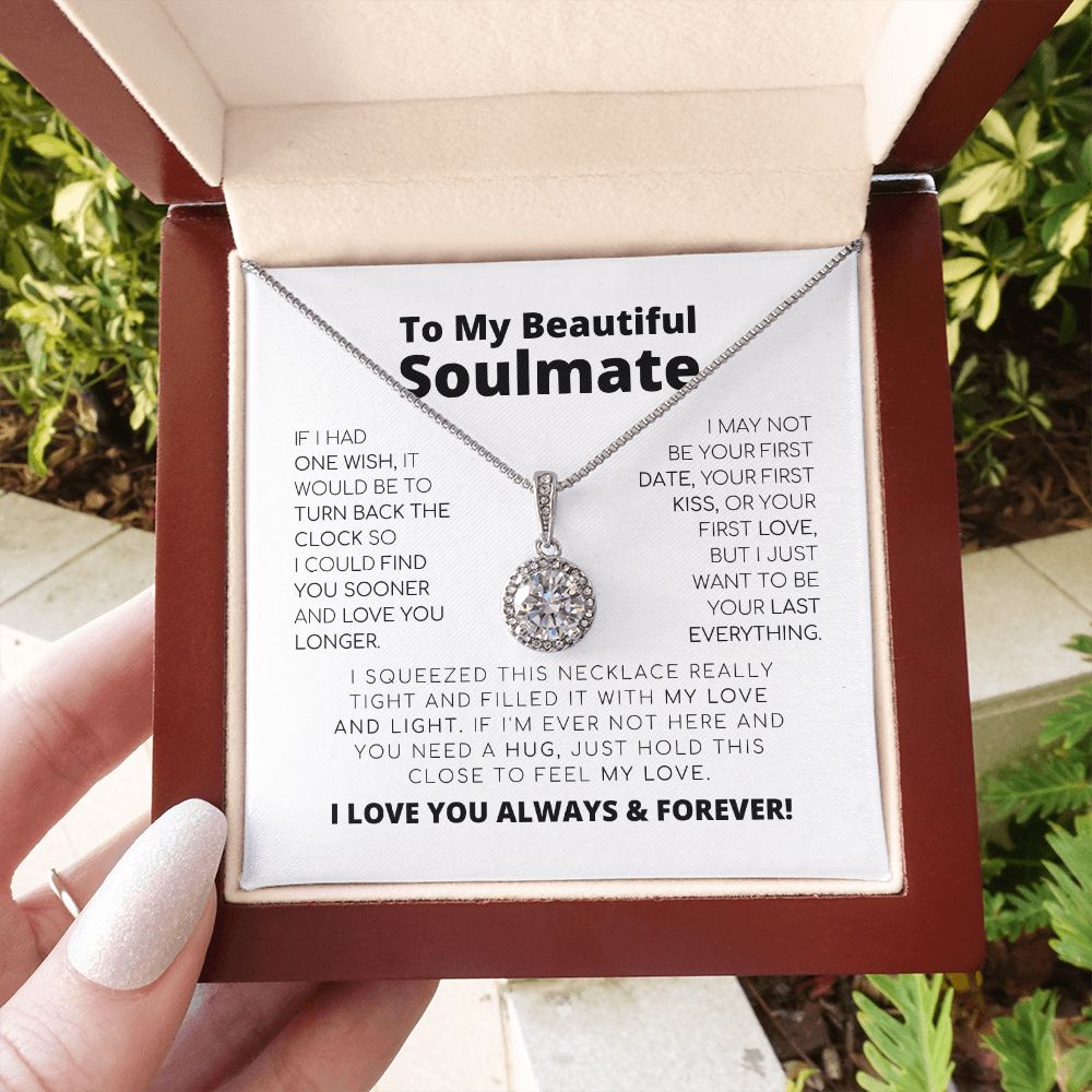 Para mi hermosa alma gemela - Lo último en todo - Collar de esperanza eterna
