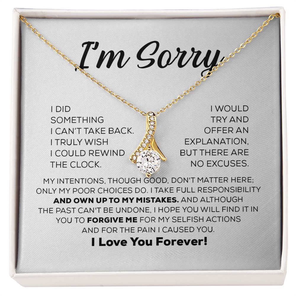 Regalo de disculpa para ella: asumo toda la responsabilidad: collar de belleza seductora