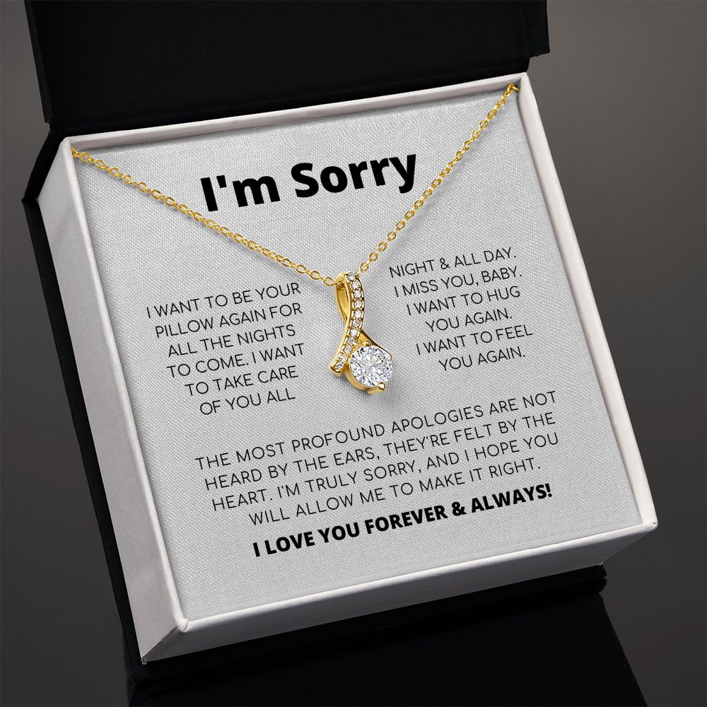 Regalo de disculpa para ella: collar de belleza seductora