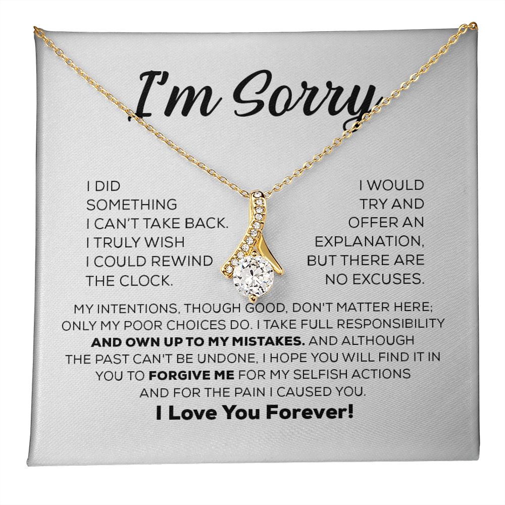 Regalo de disculpa para ella: asumo toda la responsabilidad: collar de belleza seductora