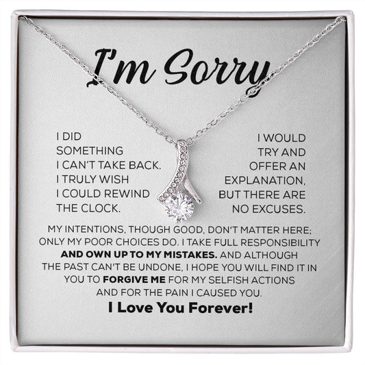 Regalo de disculpa para ella: asumo toda la responsabilidad: collar de belleza seductora