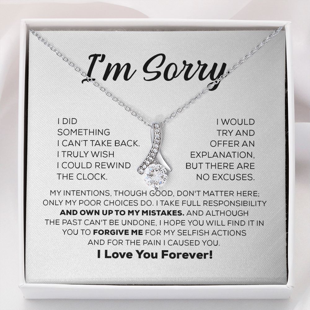Regalo de disculpa para ella: asumo toda la responsabilidad: collar de belleza seductora