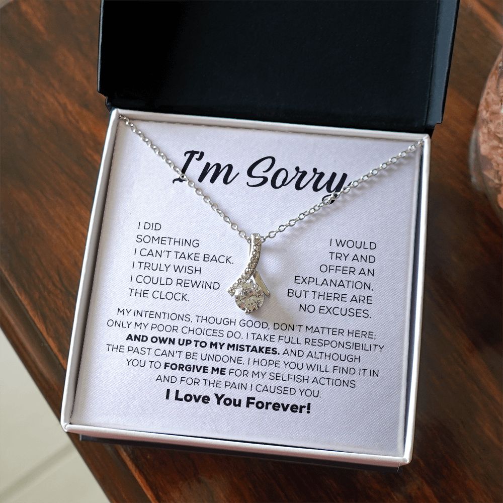 Regalo de disculpa para ella: asumo toda la responsabilidad: collar de belleza seductora