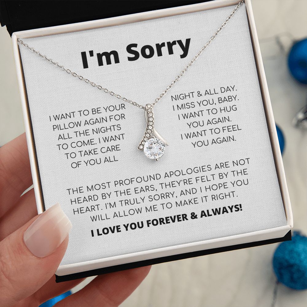 Regalo de disculpa para ella: collar de belleza seductora