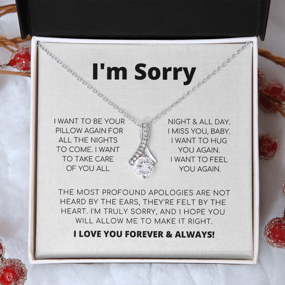 Regalo de disculpa para ella: collar de belleza seductora