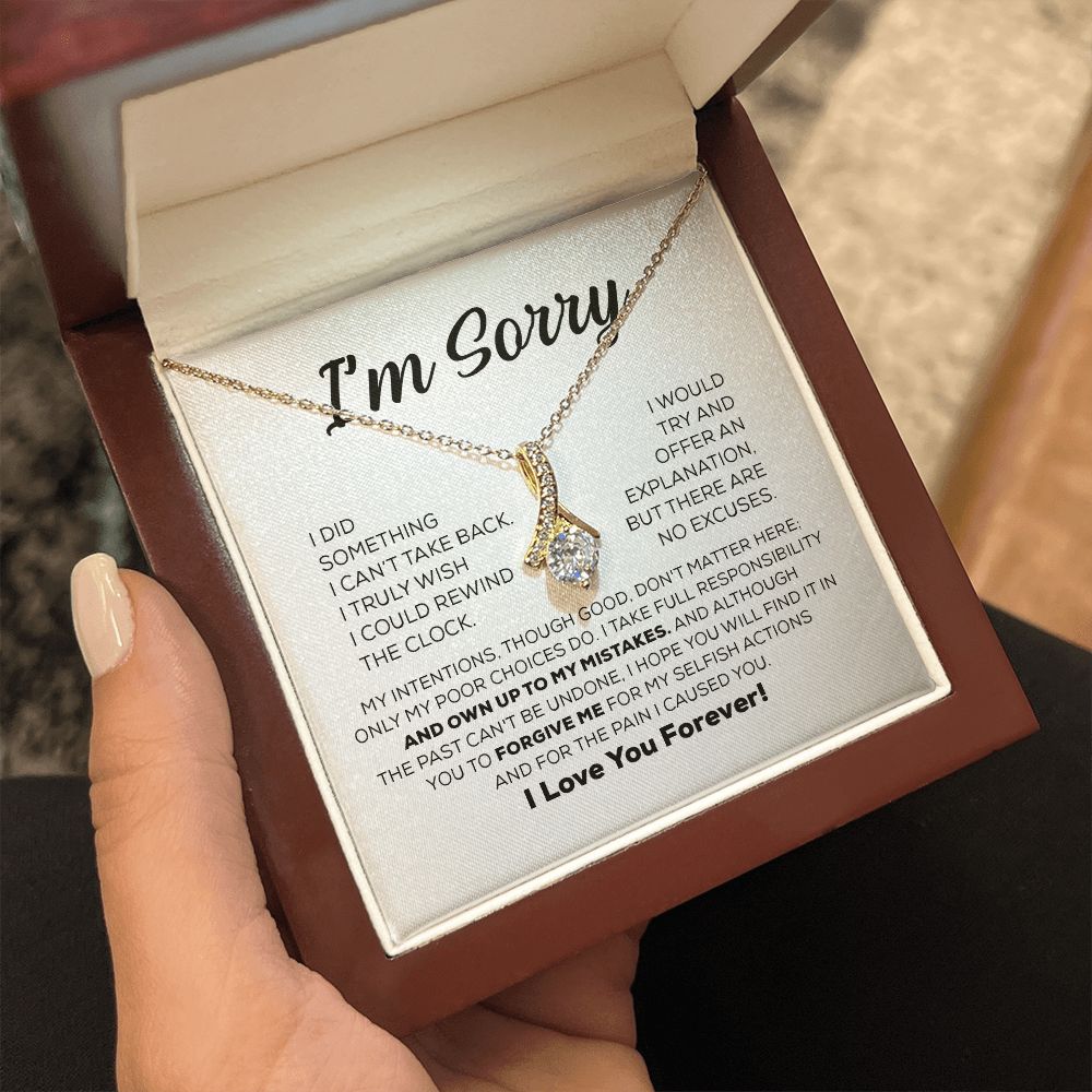 Regalo de disculpa para ella: asumo toda la responsabilidad: collar de belleza seductora