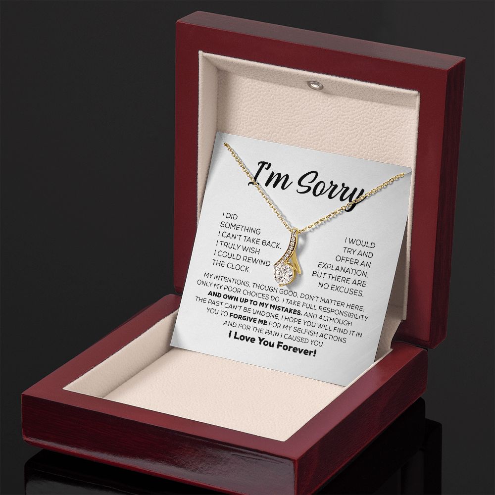 Regalo de disculpa para ella: asumo toda la responsabilidad: collar de belleza seductora