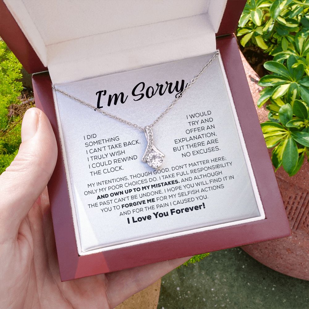Regalo de disculpa para ella: asumo toda la responsabilidad: collar de belleza seductora