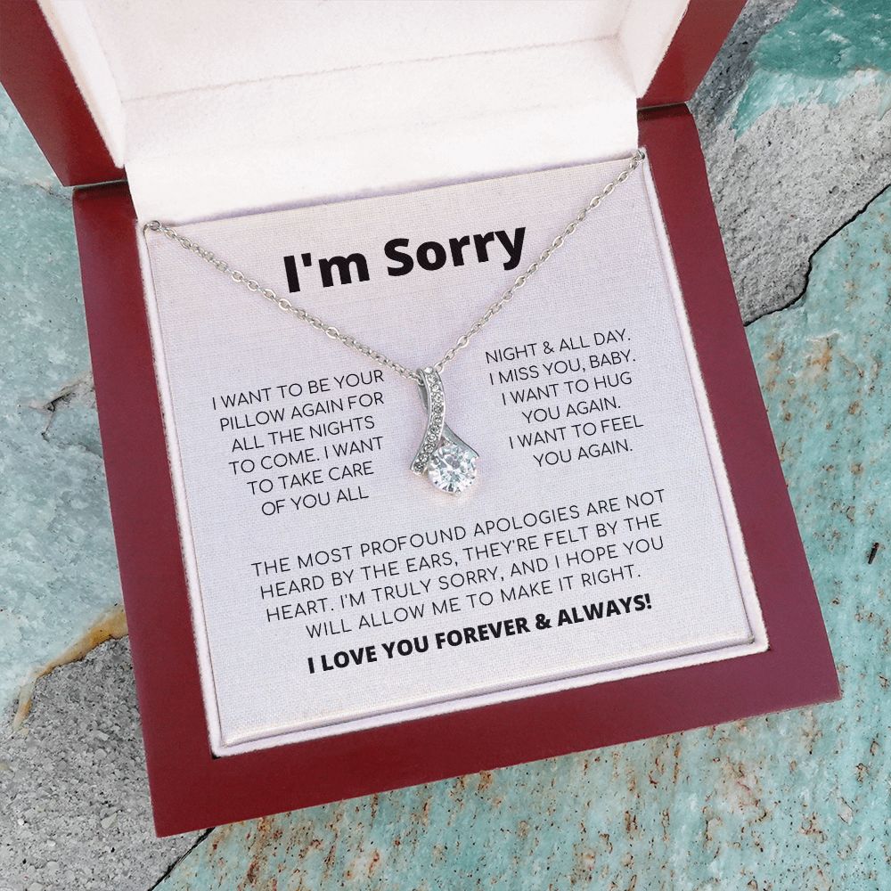 Regalo de disculpa para ella: collar de belleza seductora