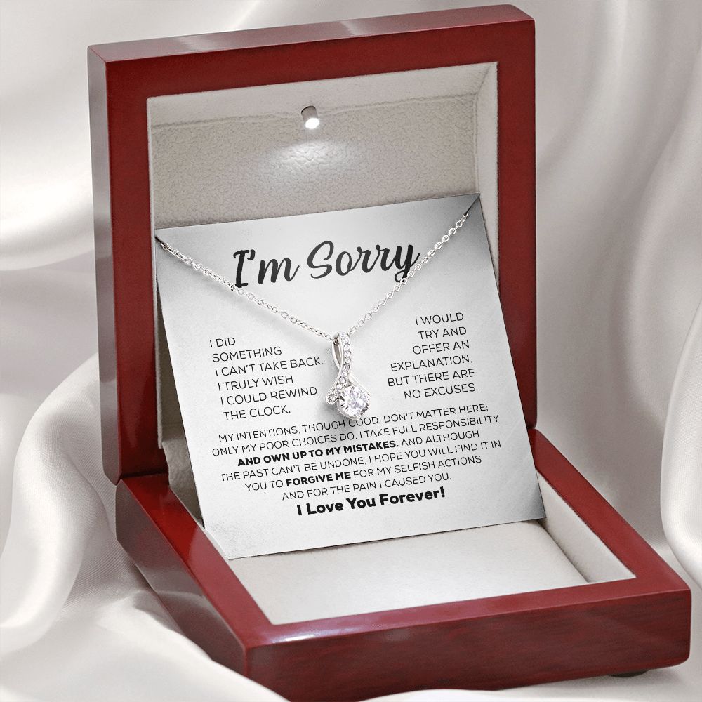 Regalo de disculpa para ella: asumo toda la responsabilidad: collar de belleza seductora