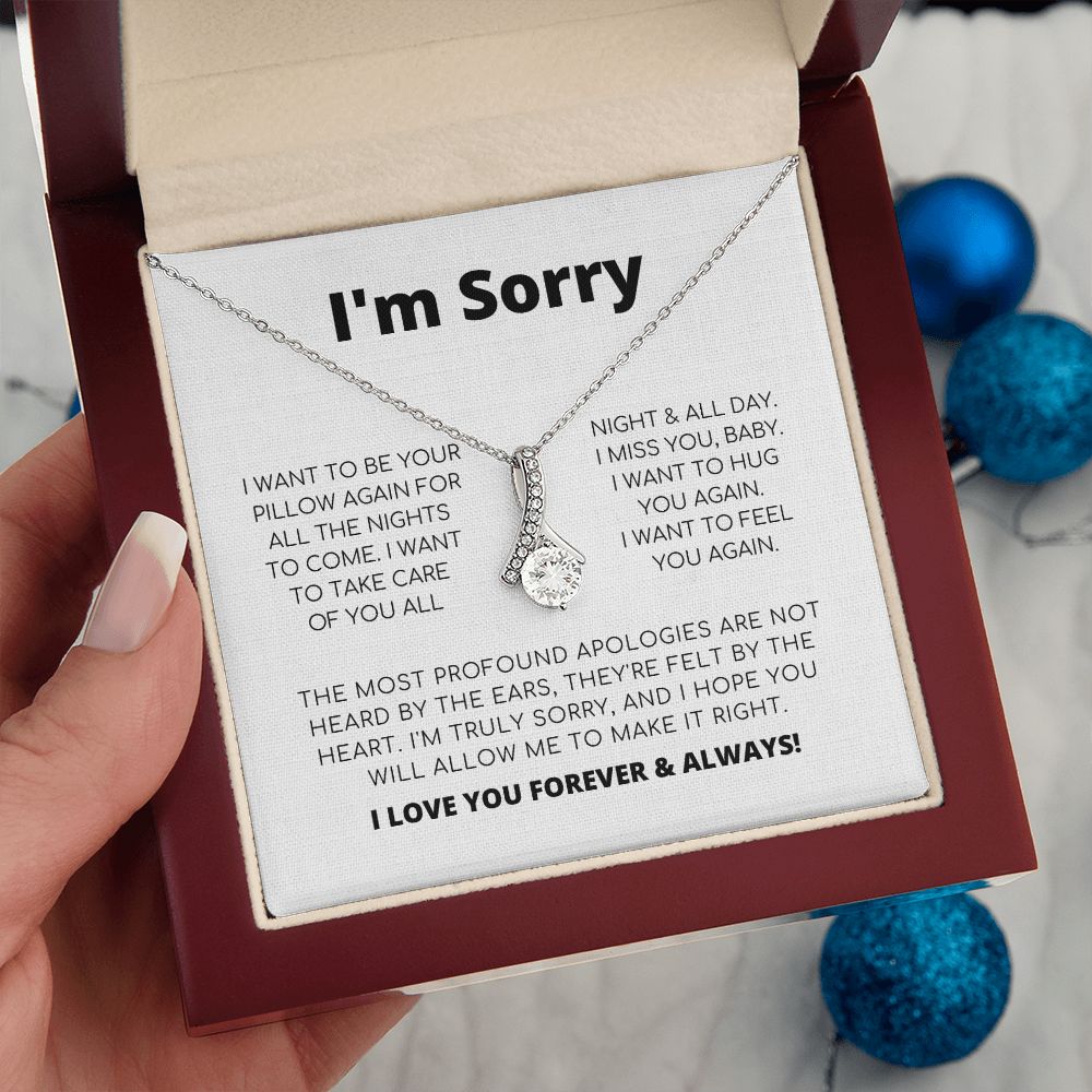 Regalo de disculpa para ella: collar de belleza seductora