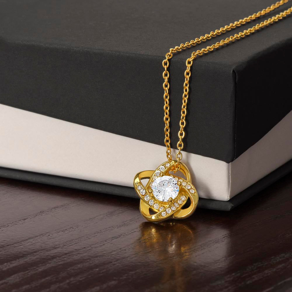 Regalo de disculpa para ella: quiero sentirte de nuevo: collar con nudo de amor