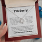 Regalo de disculpa para ella: collar con nudo de amor