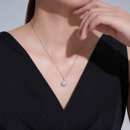 Apology Gift For Her - Forgive Me - Moissanite Pendant Necklace
