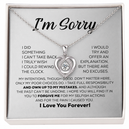 Apology Gift For Her - Moissanite Necklace