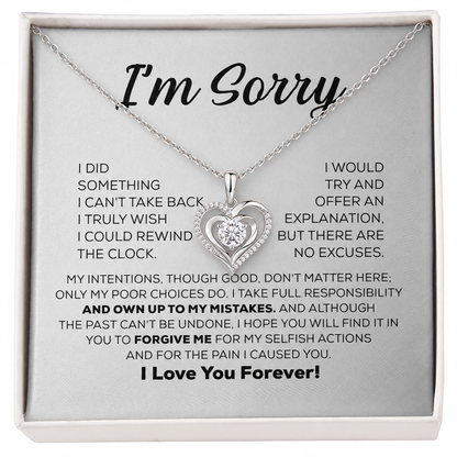 Apology Gift For Her - A Love That Shines - Moissanite Necklace