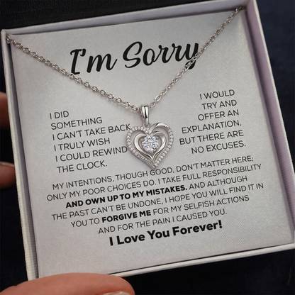 Apology Gift For Her - A Love That Shines - Moissanite Necklace