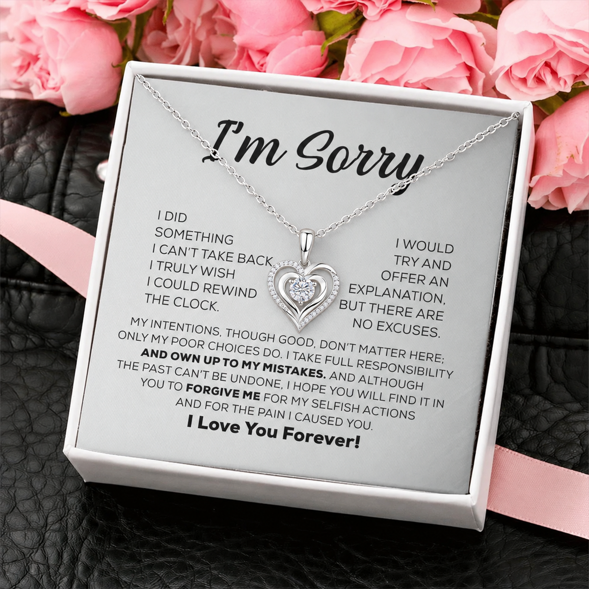 Apology Gift For Her - A Love That Shines - Moissanite Necklace