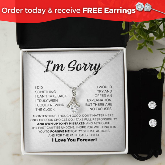 Regalo de disculpas: asumo toda la responsabilidad: collar de belleza seductora (+ aretes GRATIS)