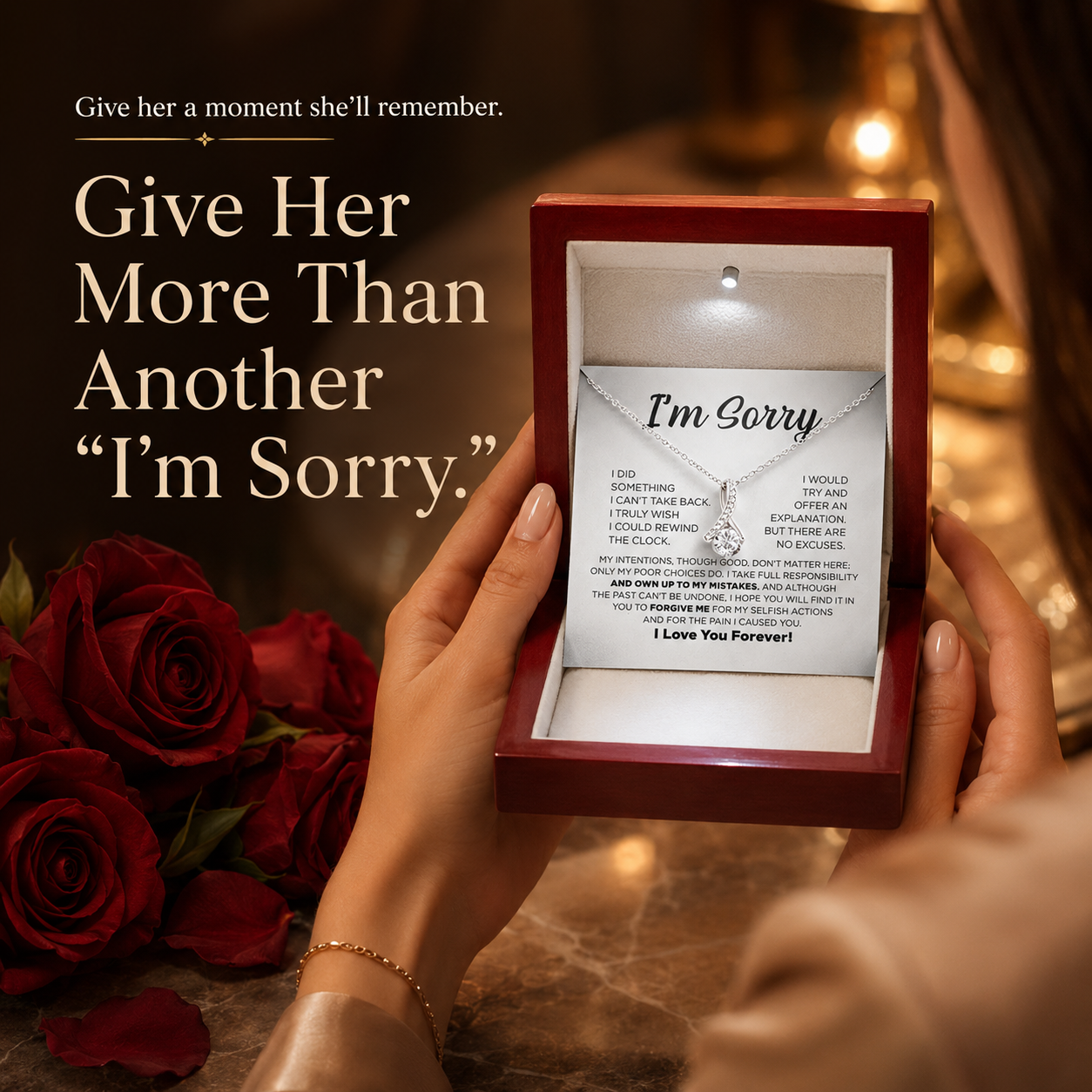 The “I'm Sorry” Complete Gift Set – Alluring Beauty Necklace