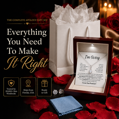 The “I'm Sorry” Complete Gift Set – Alluring Beauty Necklace