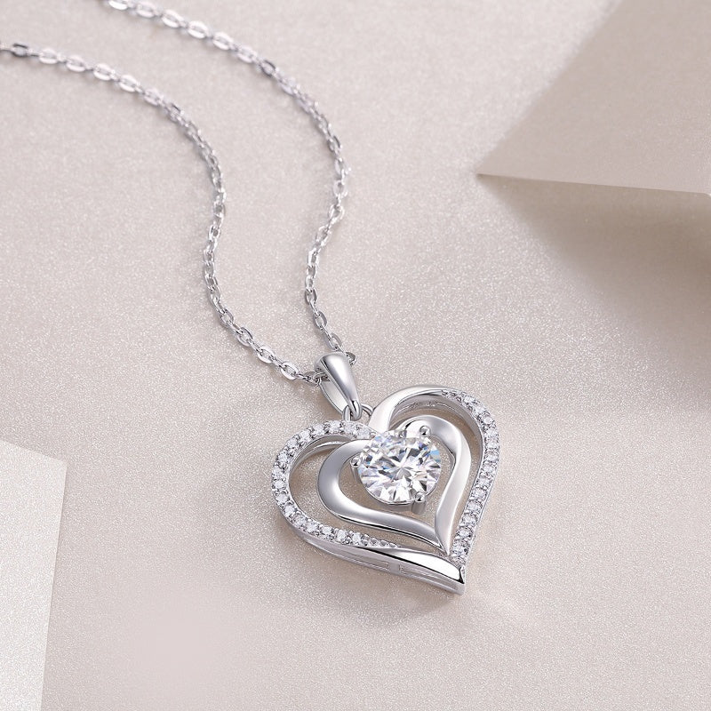 Apology Gift For Her - A Love That Shines - Moissanite Necklace