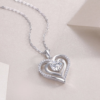 Apology Gift For Her - A Love That Shines - Moissanite Necklace