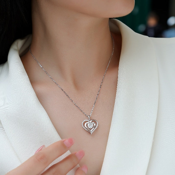 Apology Gift For Her - A Love That Shines - Moissanite Necklace