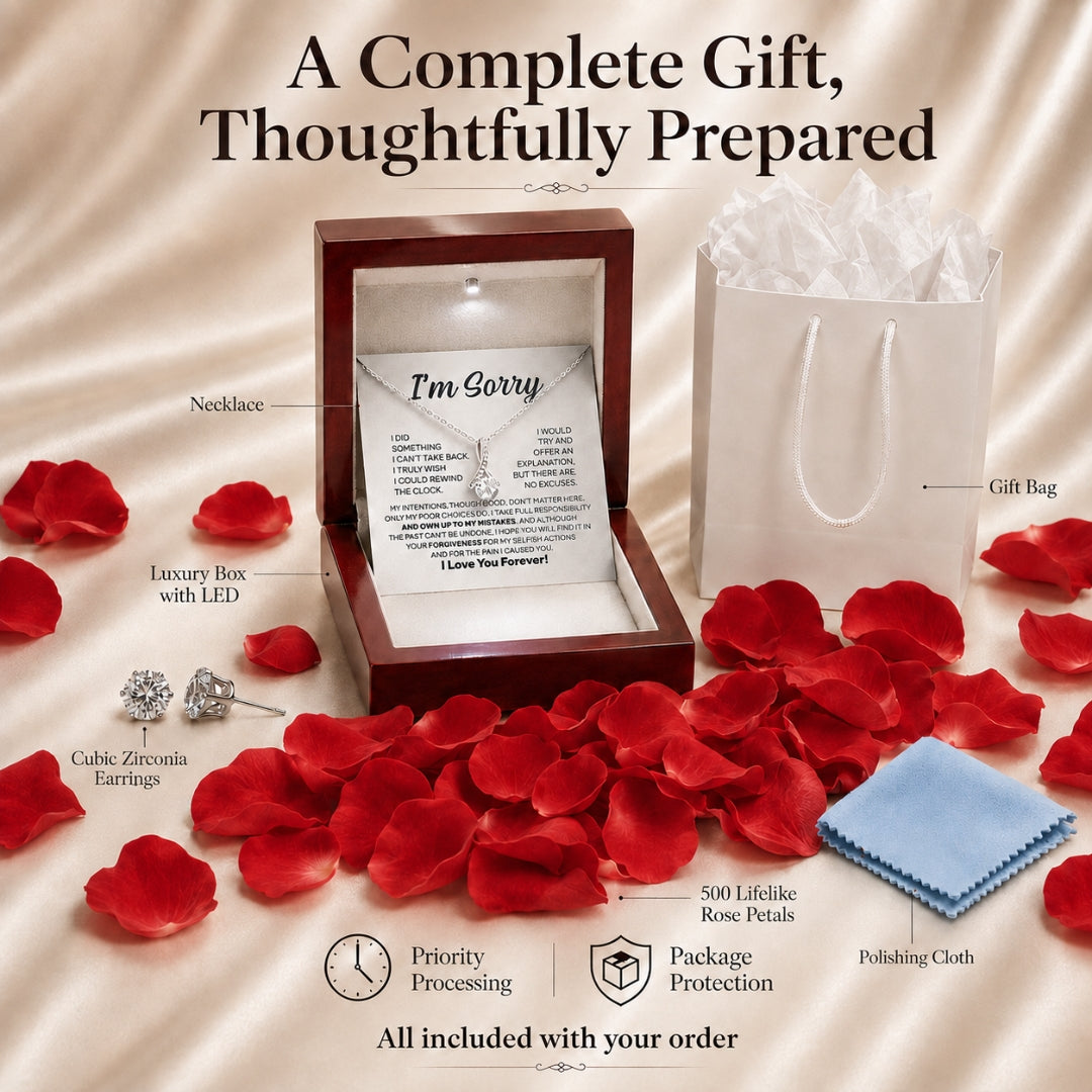 The “I'm Sorry” Complete Gift Set – Alluring Beauty Necklace