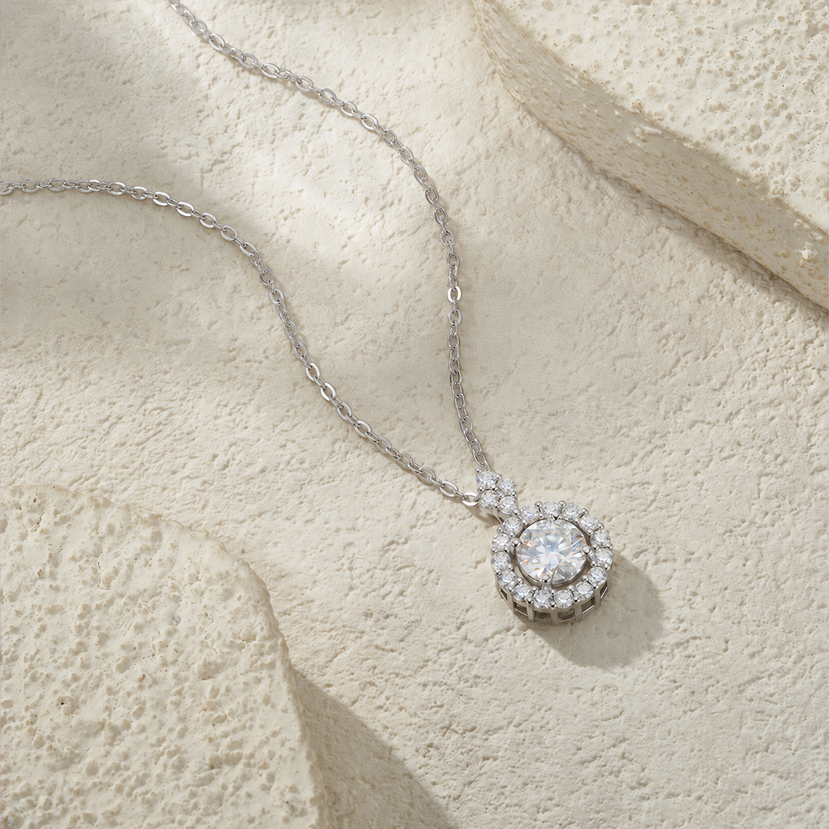 Apology Gift For Her - Forgive Me - Moissanite Pendant Necklace