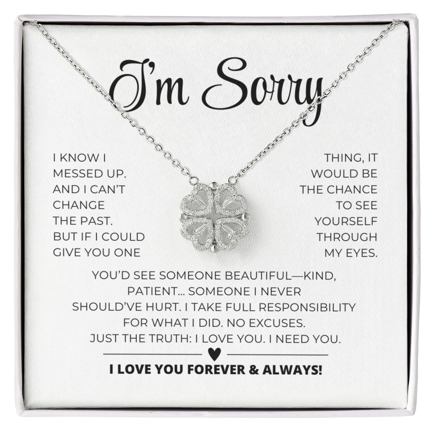 Magnetic Hearts Necklace - Apology Gift For Her2