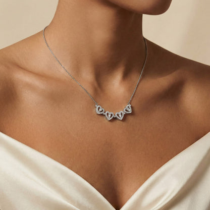 Let's Start Over - Apology Gift For Her - Magnetic Hearts Necklace