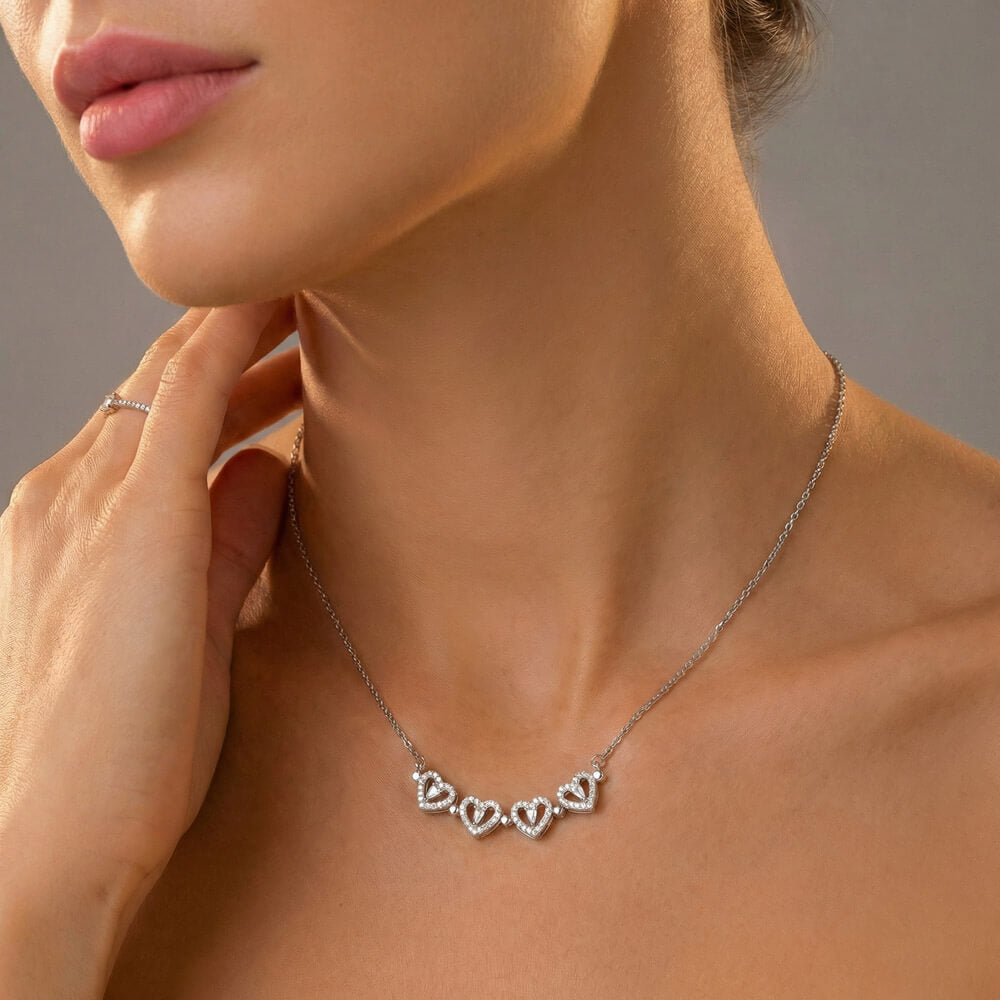 Magnetic Hearts Necklace - Apology Gift For Her2