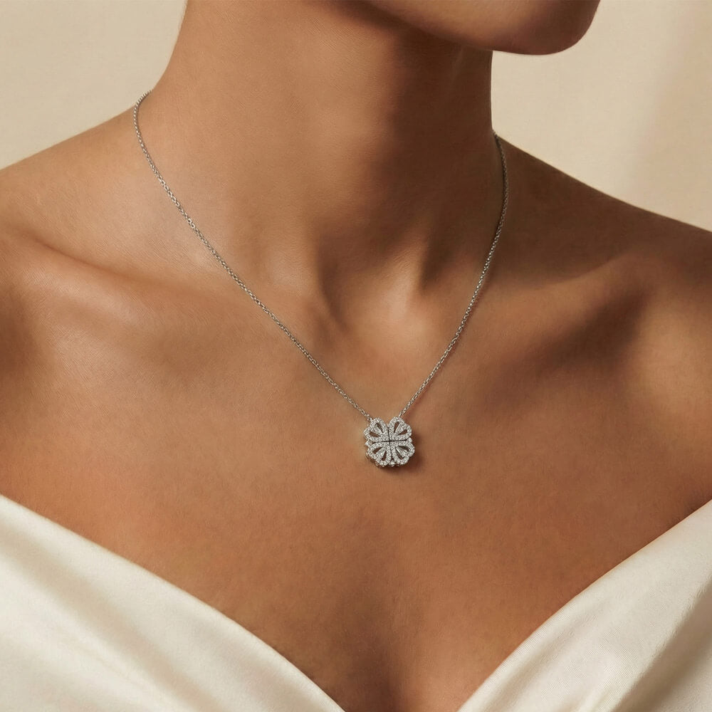 Apology Gift For Her - I Take Full Responsibility - Magnetic Hearts Necklace