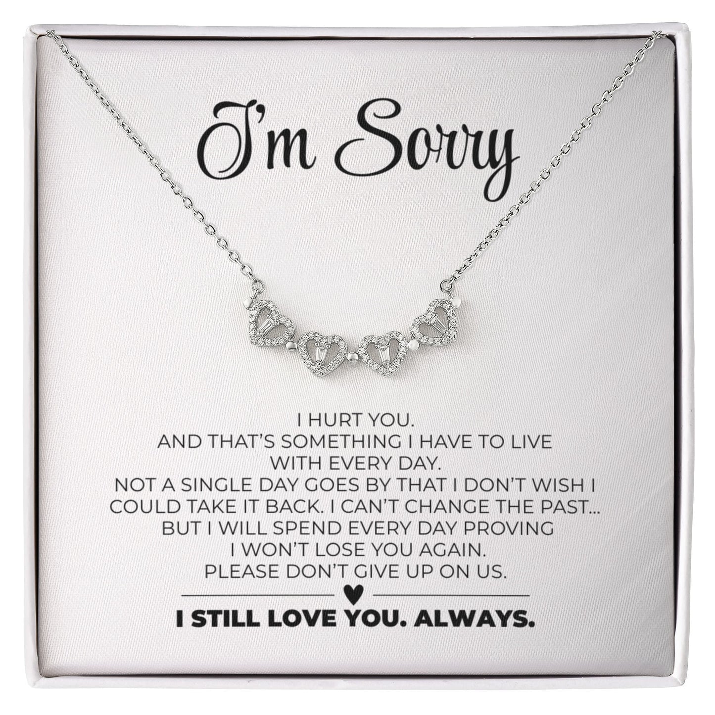 Magnetic Hearts Necklace - Apology Gift For Her2