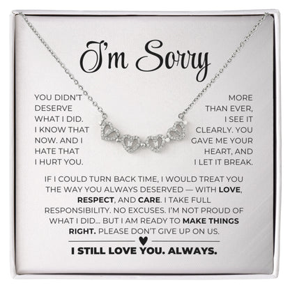 Magnetic Hearts Necklace - Apology Gift For Her2