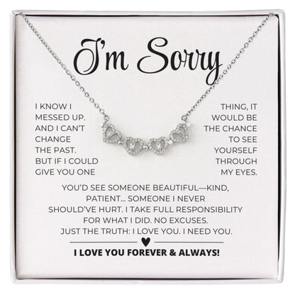 Magnetic Hearts Necklace - Apology Gift For Her2