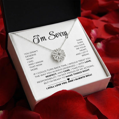 Apology Gift For Her - Magnetic Hearts Necklace