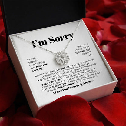Apology Gift For Her - Magnetic Hearts Necklace