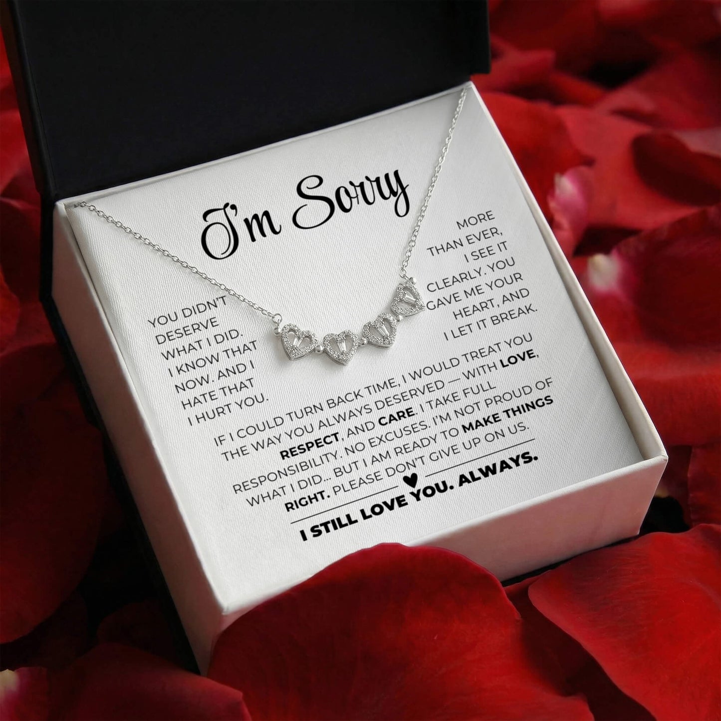 Magnetic Hearts Necklace - Apology Gift For Her2