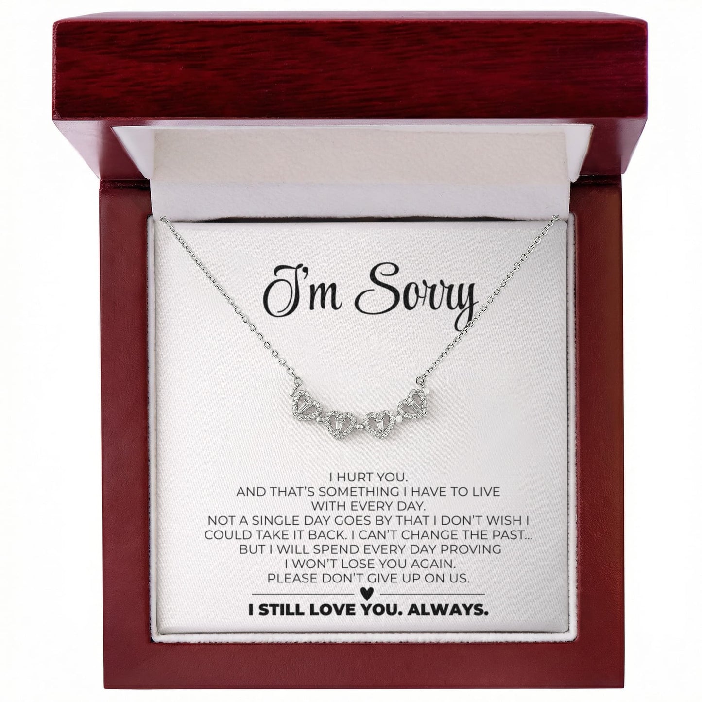 Magnetic Hearts Necklace - Apology Gift For Her2