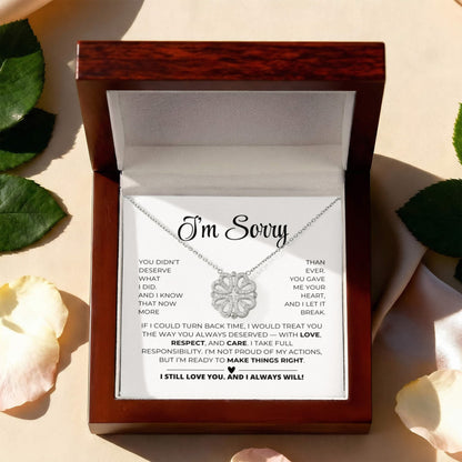 Apology Gift For Her - Magnetic Hearts Necklace