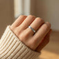 To My Precious Granddaughter - Engraved Women's Ring with Message Card