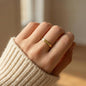 To My Precious Granddaughter - Engraved Women's Ring with Message Card