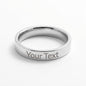 To My Precious Daughter - Engraved Women's Ring with Message Card