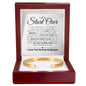 Let's Start Over - Apology Gift For Her - Cuff Bracelet - Engraved