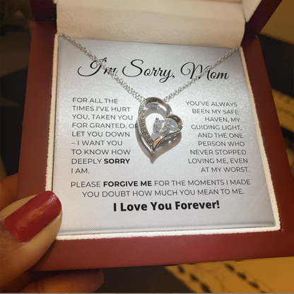 I'm Sorry Mom - Apology Gift For Mom - Love Knot Necklace