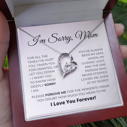 I'm Sorry Mom - Apology Gift For Mom - Love Knot Necklace