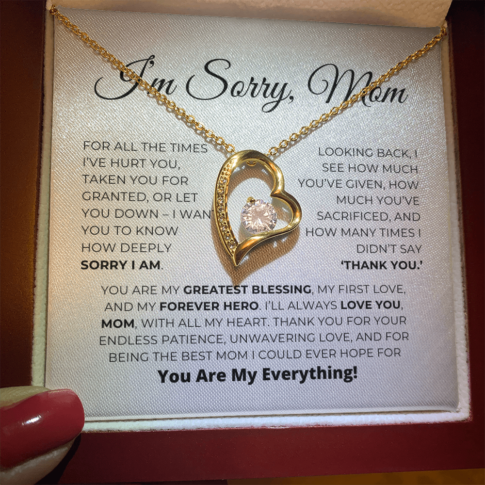 Greatest Blessing - Apology Gift For Mom - Forever Love Necklace