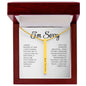 Apology Gift For Her - 4-Sided Stick Necklace - Engraved